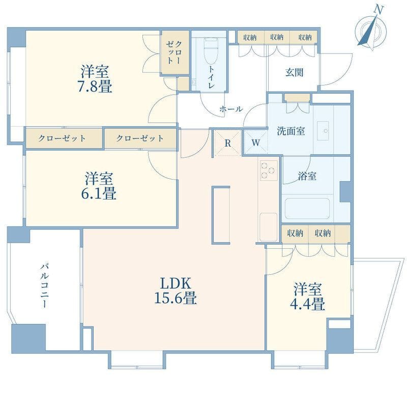 グラーサ渋谷松濤 704 間取り図
