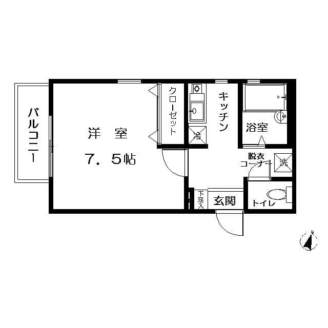 プラネット初台 203 間取り図
