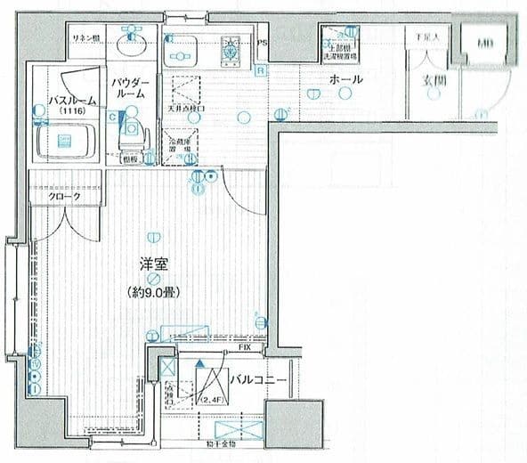 ラグジュアリーアパートメント御徒町 201 間取り図