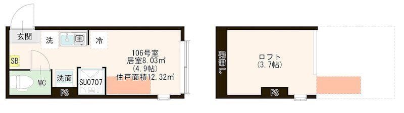 ハーモニーテラス上板橋Ⅱ 106