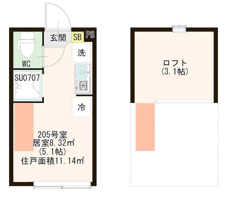 ハーモニーテラス上板橋Ⅱ 205