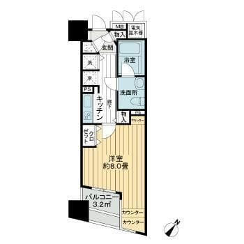 ブロードシティ東京 0609 間取り図