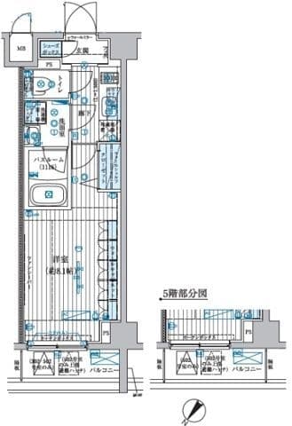 ブライズ中野南台 506 間取り図