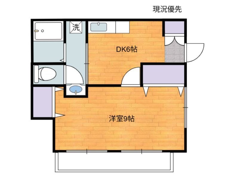 矢口ハイツ 102 間取り図