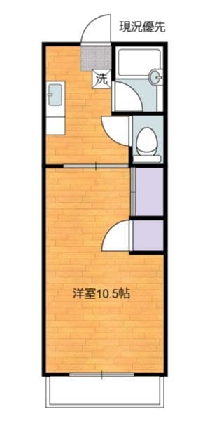 矢口ハイツ 302 間取り図