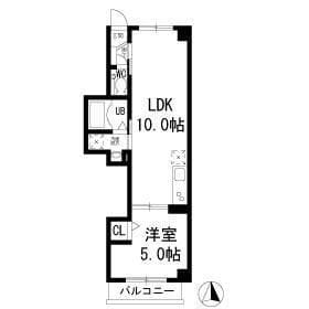 シナーラ上野毛 203 間取り図