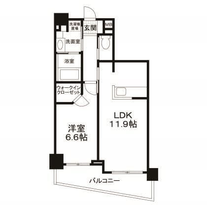 マーシスマルル 502 間取り図