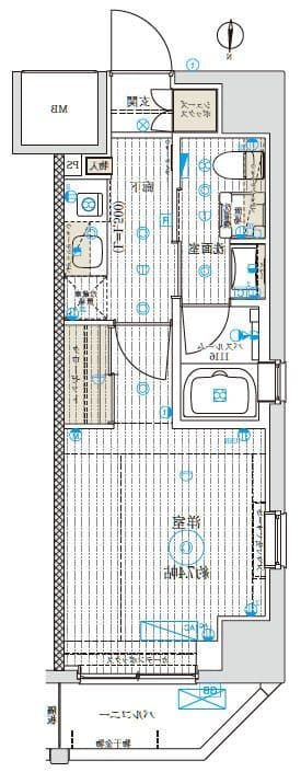 ベルグレードKAMEIDO 507 間取り図
