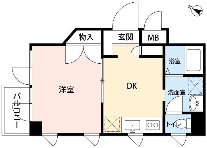 ニューフラット25 302 間取り図