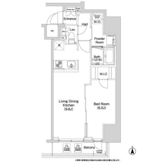 コンフォリア上野入谷 0307 間取り図