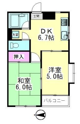 ラヴィアンローズ竹ノ塚 403 間取り図