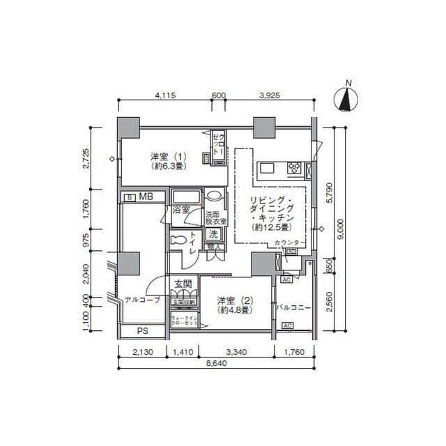 東雲キャナルコートCODAN19号棟 1011 間取り図