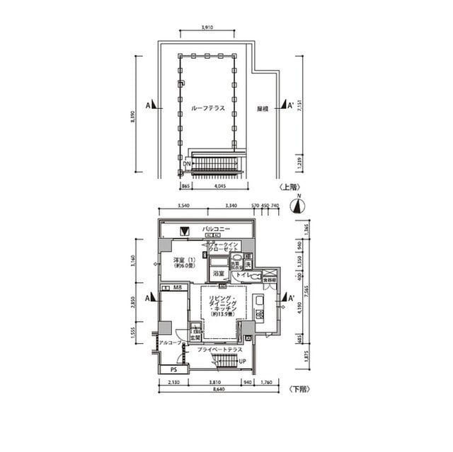 東雲キャナルコートCODAN19号棟 1406 間取り図
