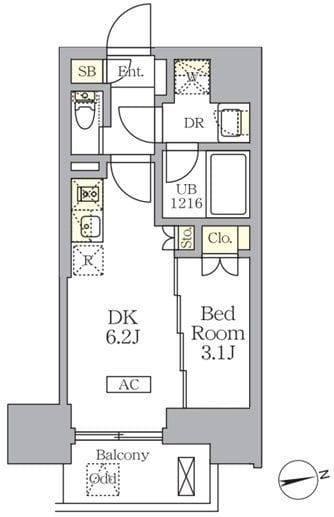 ザ・ライオンズフォーシア文京湯島 1101