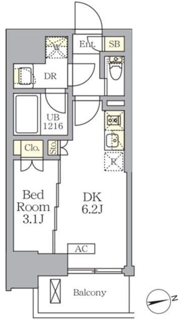 ザ・ライオンズフォーシア文京湯島 803