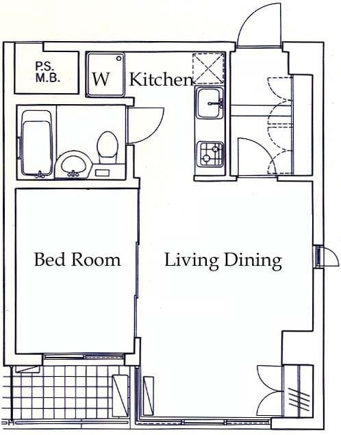 CITY HOUSE ISHIKI 307 間取り図