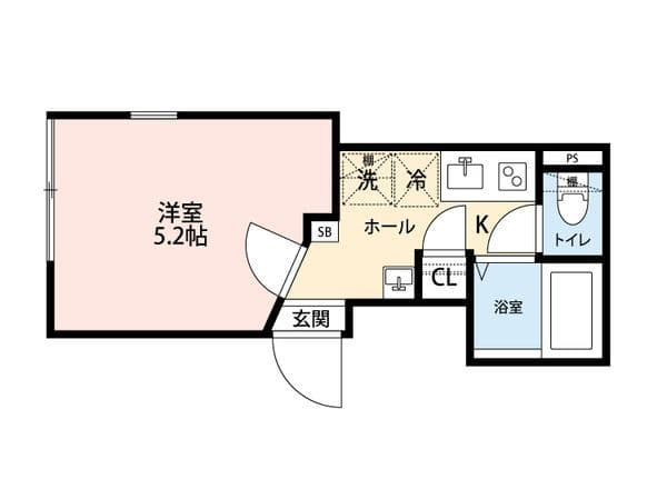 グランクオール日ノ出町 203 間取り図