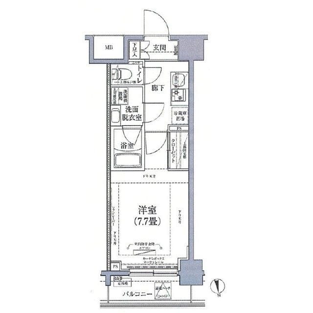 アイル グランデ北綾瀬 702 間取り図