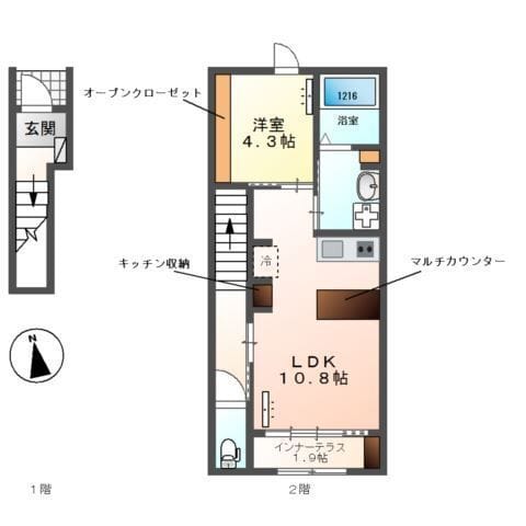 (仮称)Rainbow Shell 202 間取り図