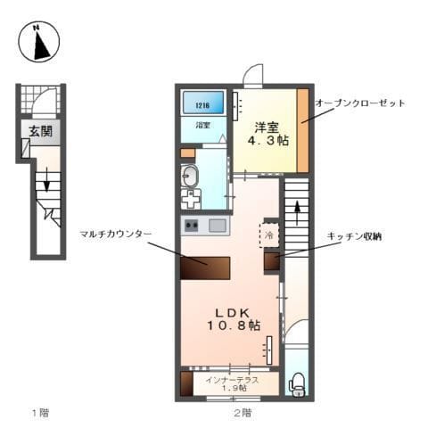 (仮称)Rainbow Shell 203 間取り図
