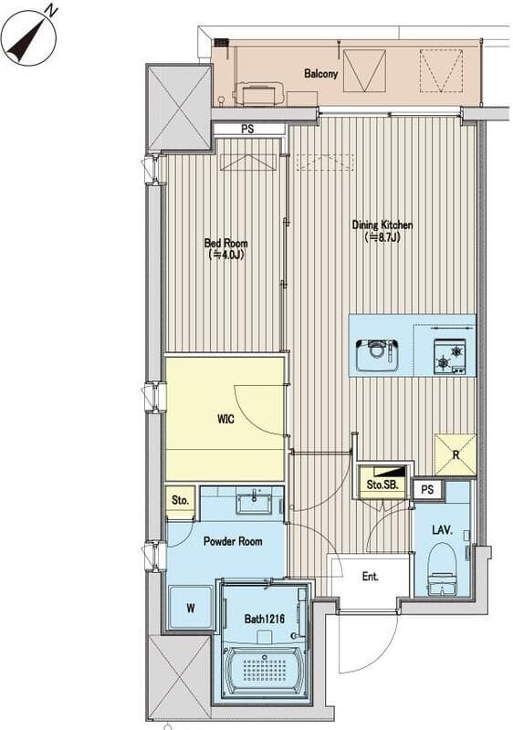 アマンE.S.K.青山 703 間取り図