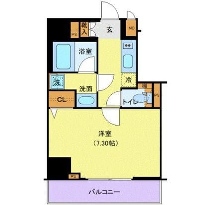 MAXIV浅草 202 間取り図