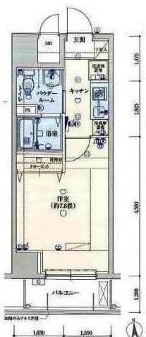 バージュアル西日暮里 702 間取り図