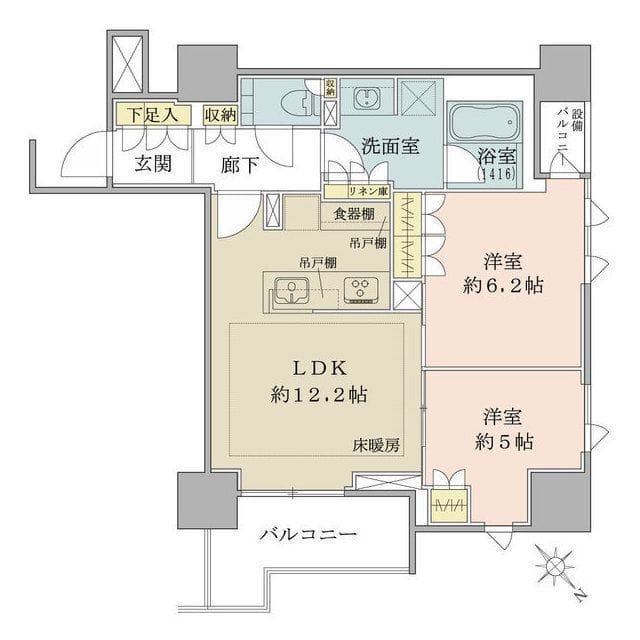 ザ・パークハウス千代田麹町 902 間取り図