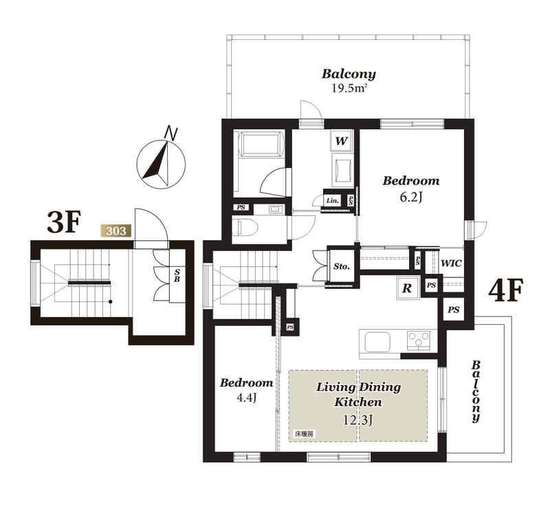 風香西新宿 4階部分の写真
