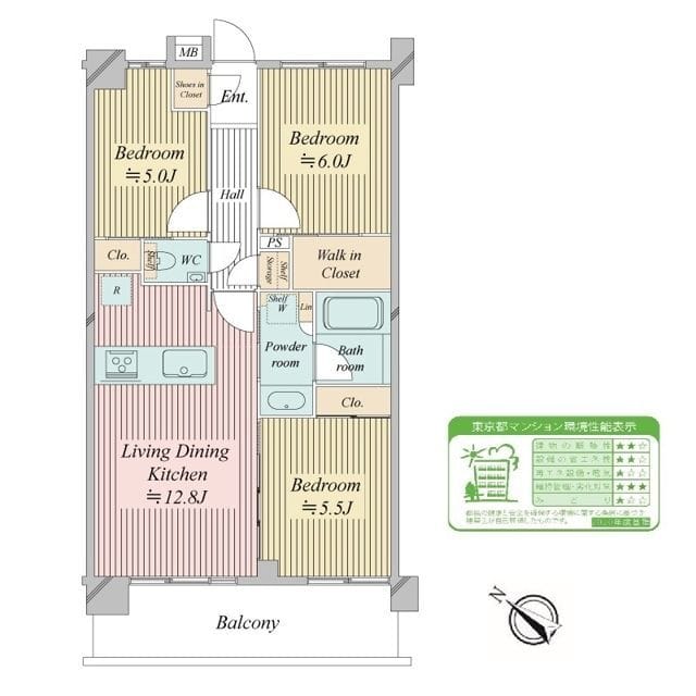 N-stage船堀 302 間取り図