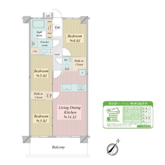 N-stage船堀 306 間取り図