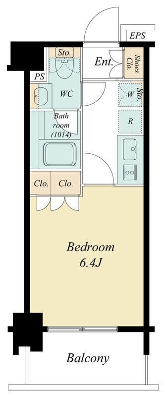 ブランシエスタ浦安 0124 間取り図