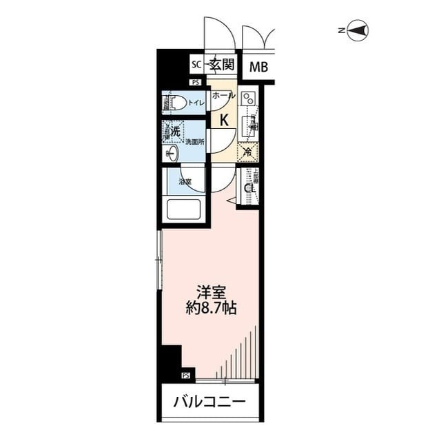 プレール・ドゥーク文京湯島 1106 間取り図