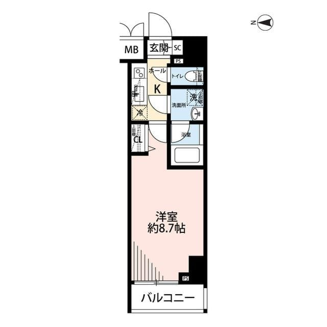 プレール・ドゥーク文京湯島 905 間取り図