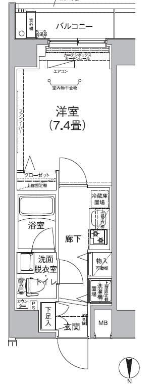 アイルカナーレ向島 801 間取り図