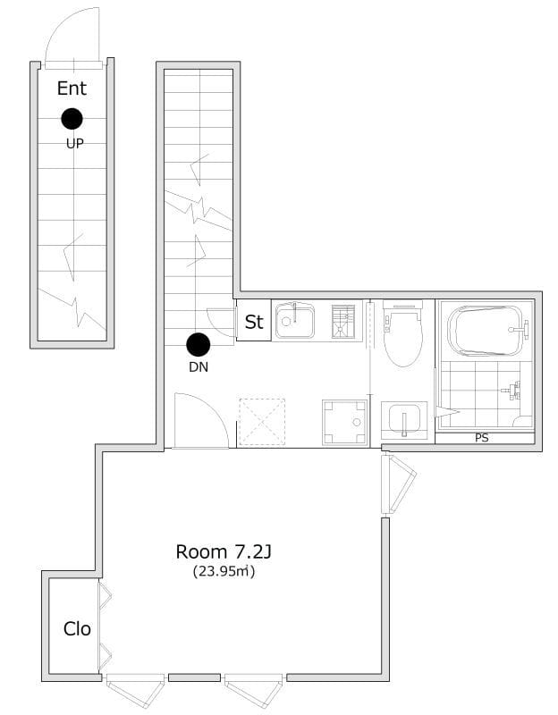 トリアーディSELENE亀戸 305 間取り図