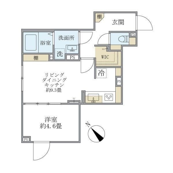 EXAM AKASAKA 103 間取り図