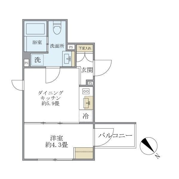 EXAM AKASAKA 201 間取り図