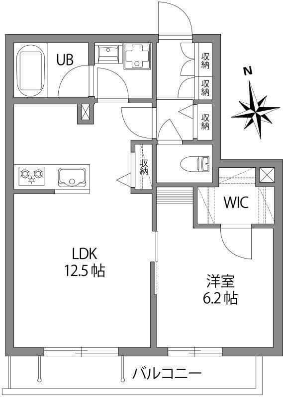 ミルフォードテラス 203 間取り図