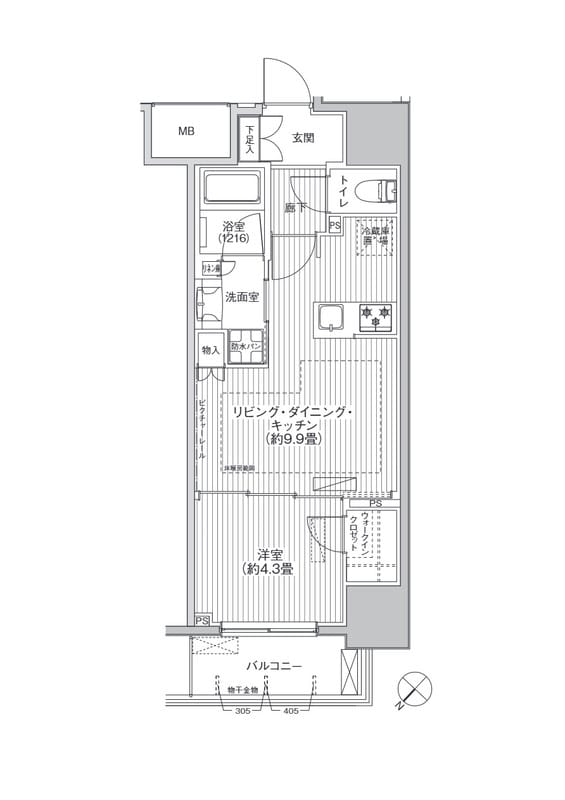 サンウッド東日本橋フラッツ 305