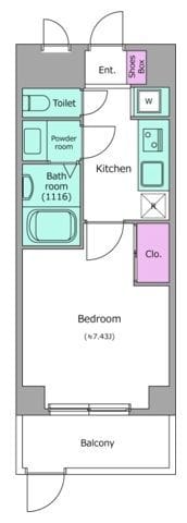 LOC’S KIKUNA 309 間取り図