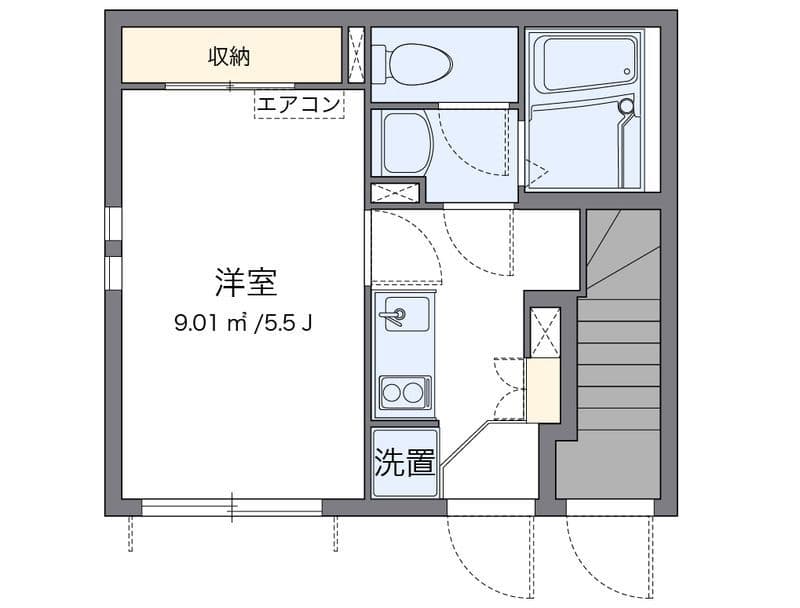 クレイノボンボン 桜 101 間取り図