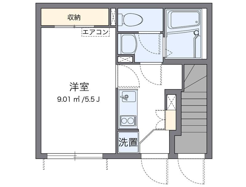 クレイノボンボン 桜 102 間取り図