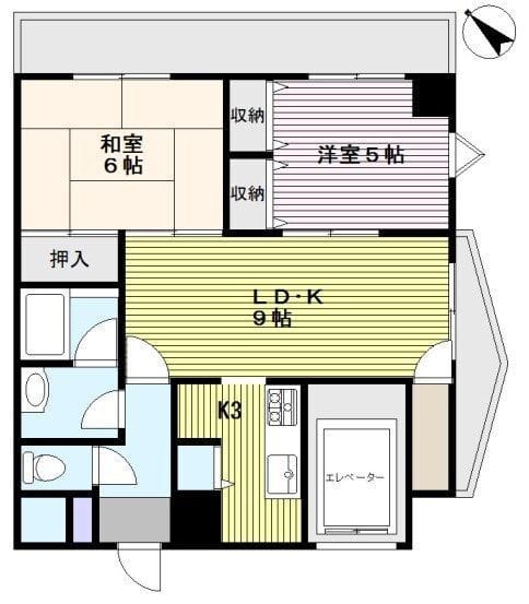 ロアイヤルプレイヤード 1104 間取り図
