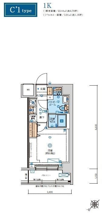 リヴシティ横濱ヒルサイドテラス 716