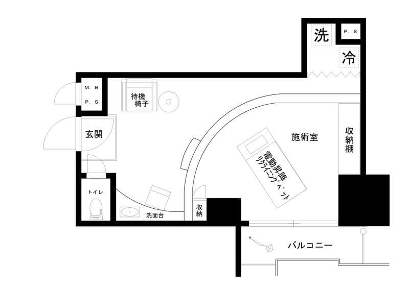 ノア渋谷 403 間取り図