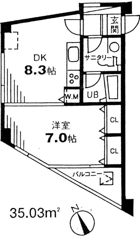 アルファウエスト 301 間取り図