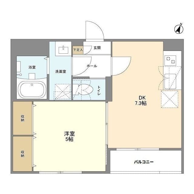 ウェルスクエア幡ヶ谷 203 間取り図