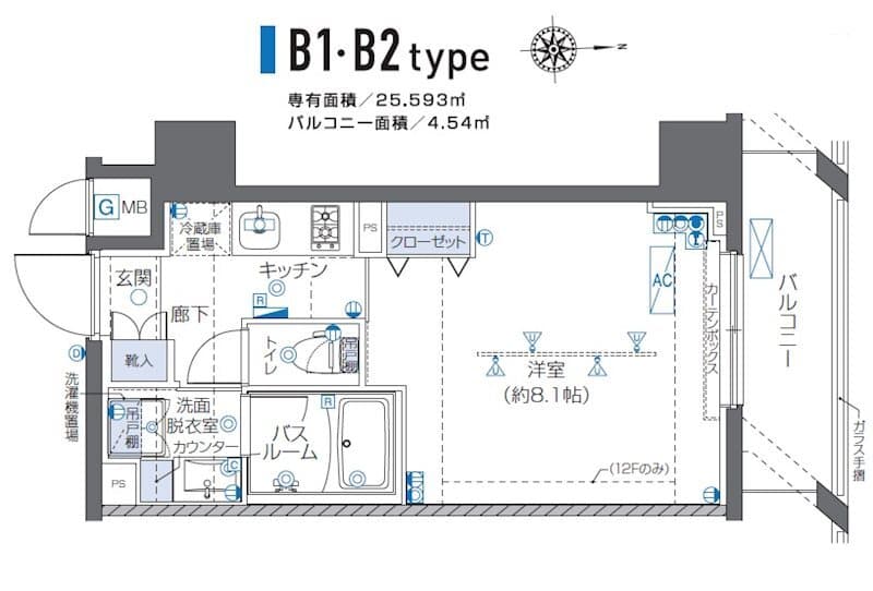 ZOOM秋葉原 1102 間取り図