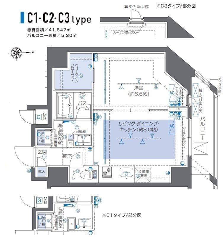 ZOOM秋葉原 603 間取り図